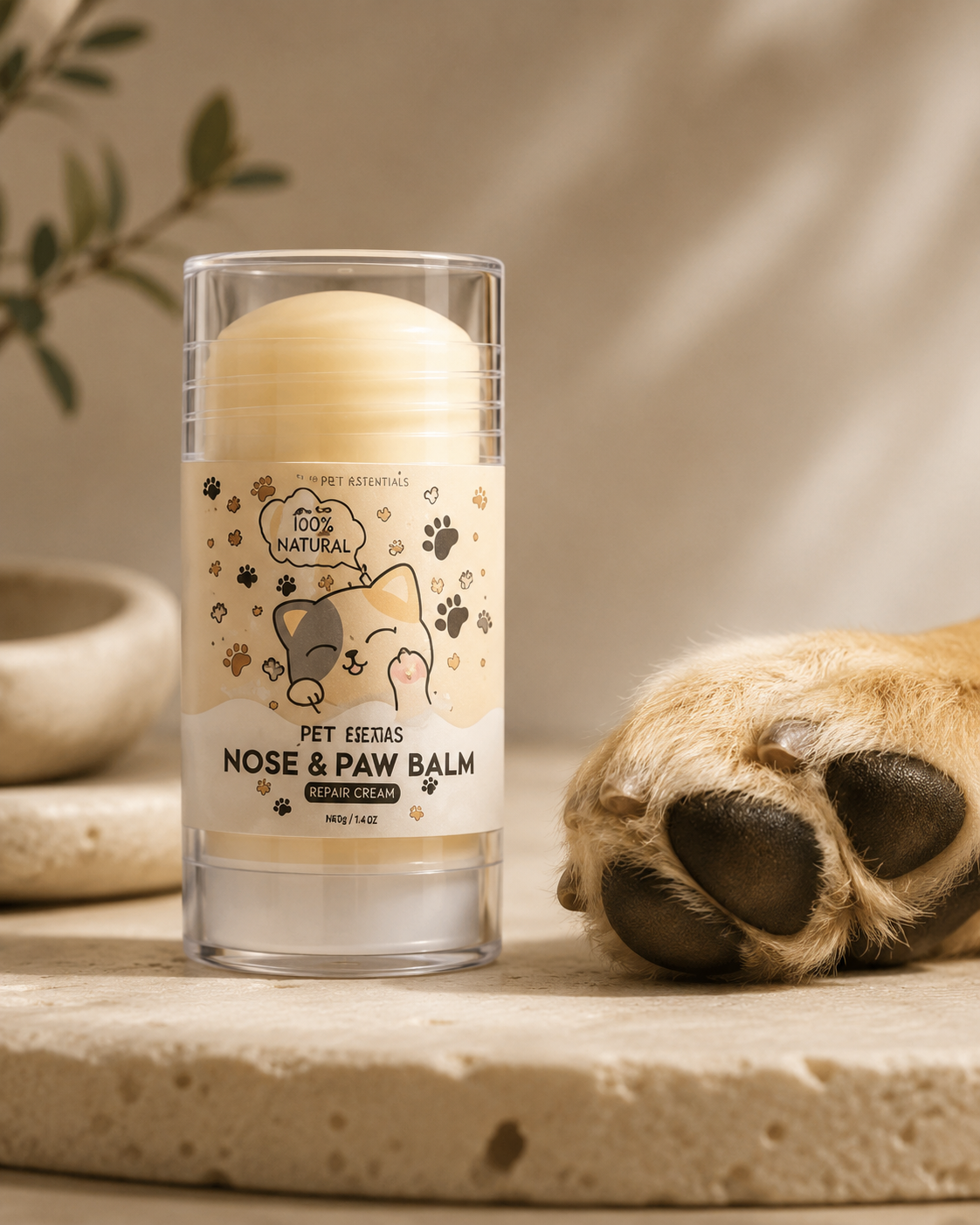 Dog Paw & Nose Balm – Repair Cream for Cracked, Dry Skin