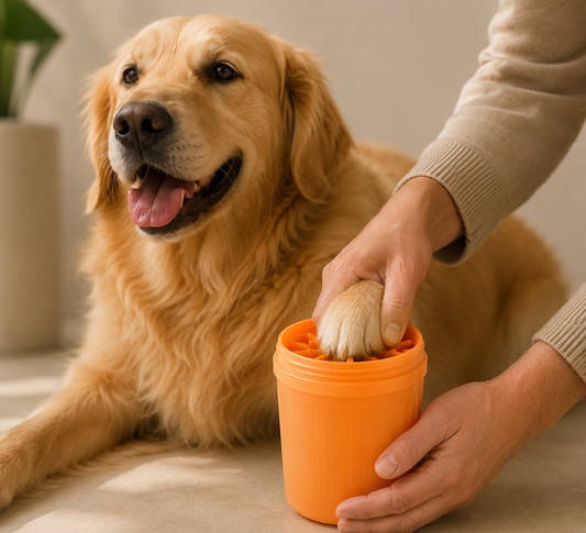 Portable Dog Paw Cleaner Cup – Soft Silicone Wash Brush